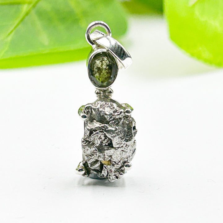 Moldavite Campo del Cielo  Sterling Silver Pendant ( MC10 )