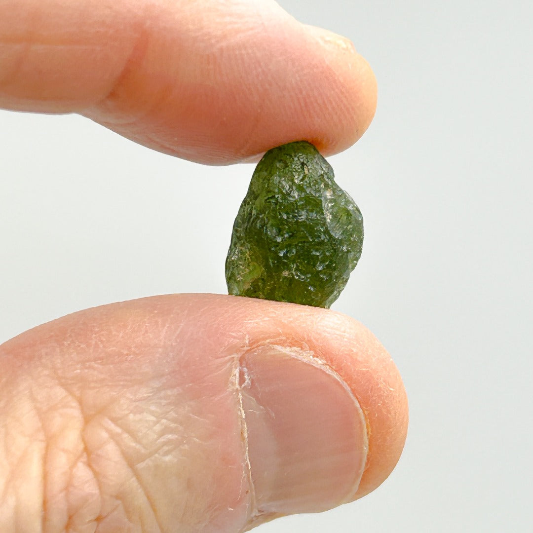 Moldavite Natural Tektite Powerful Crystal 1.6gm ( 201 )