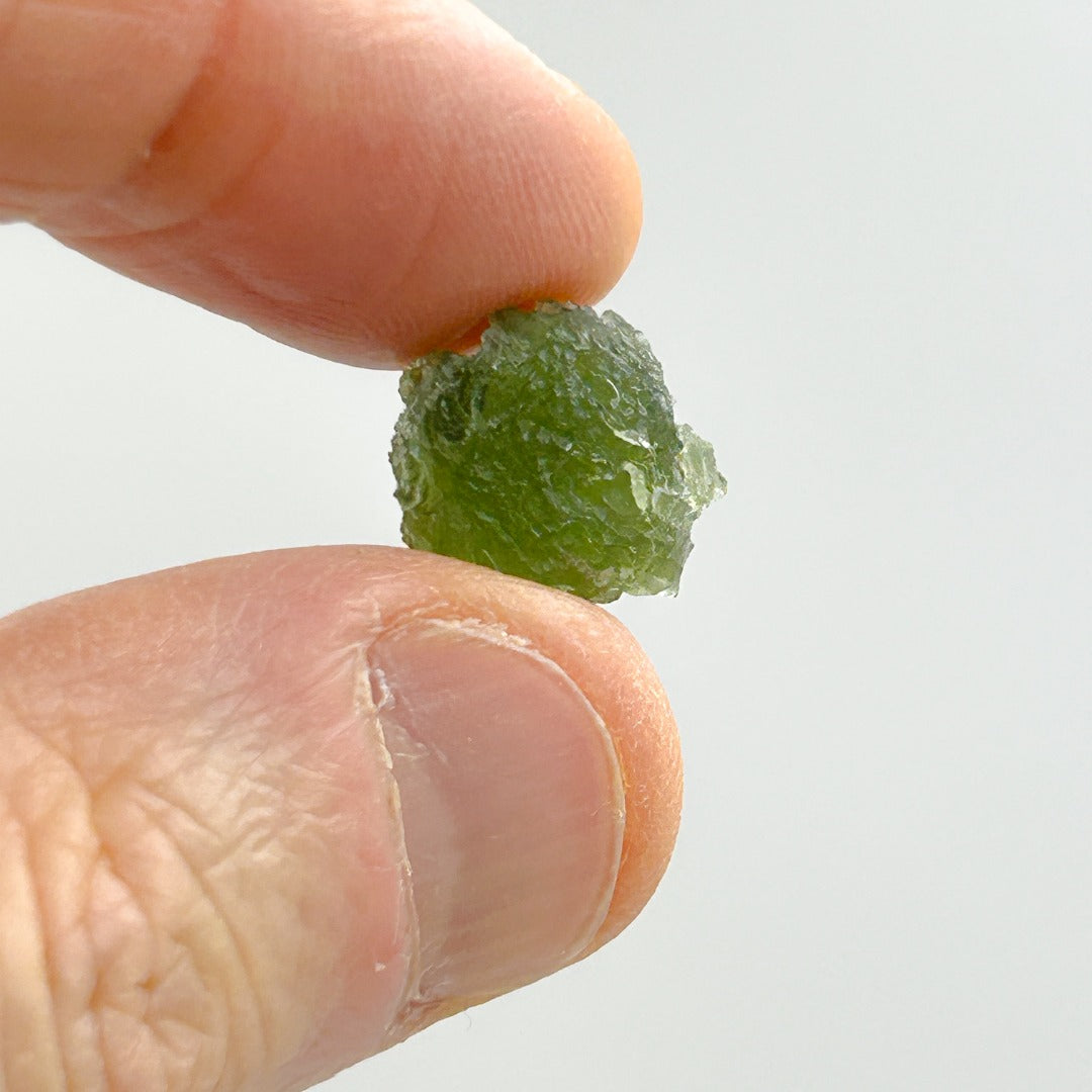 Moldavite Natural Tektite Powerful Crystal 1.4gm ( 213  )