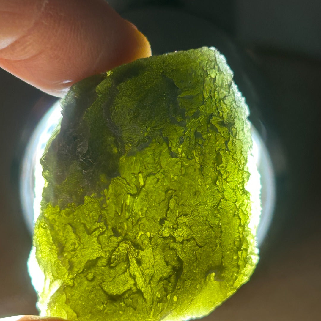 Moldavite Natural Tektite Powerful Crystal 22gm ( 11 )