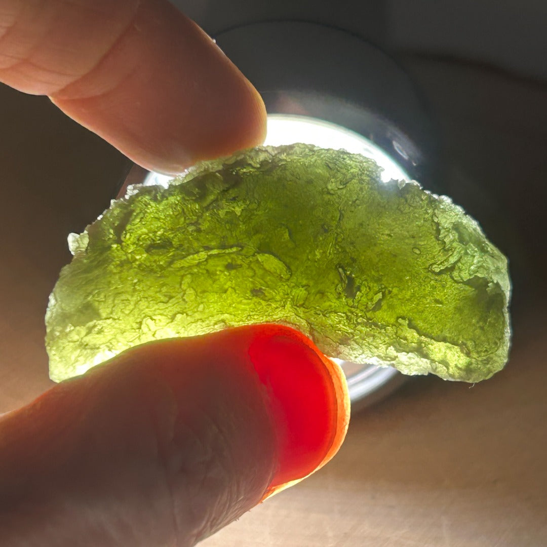 Moldavite Natural Tektite Powerful Crystal 22gm ( 14 )