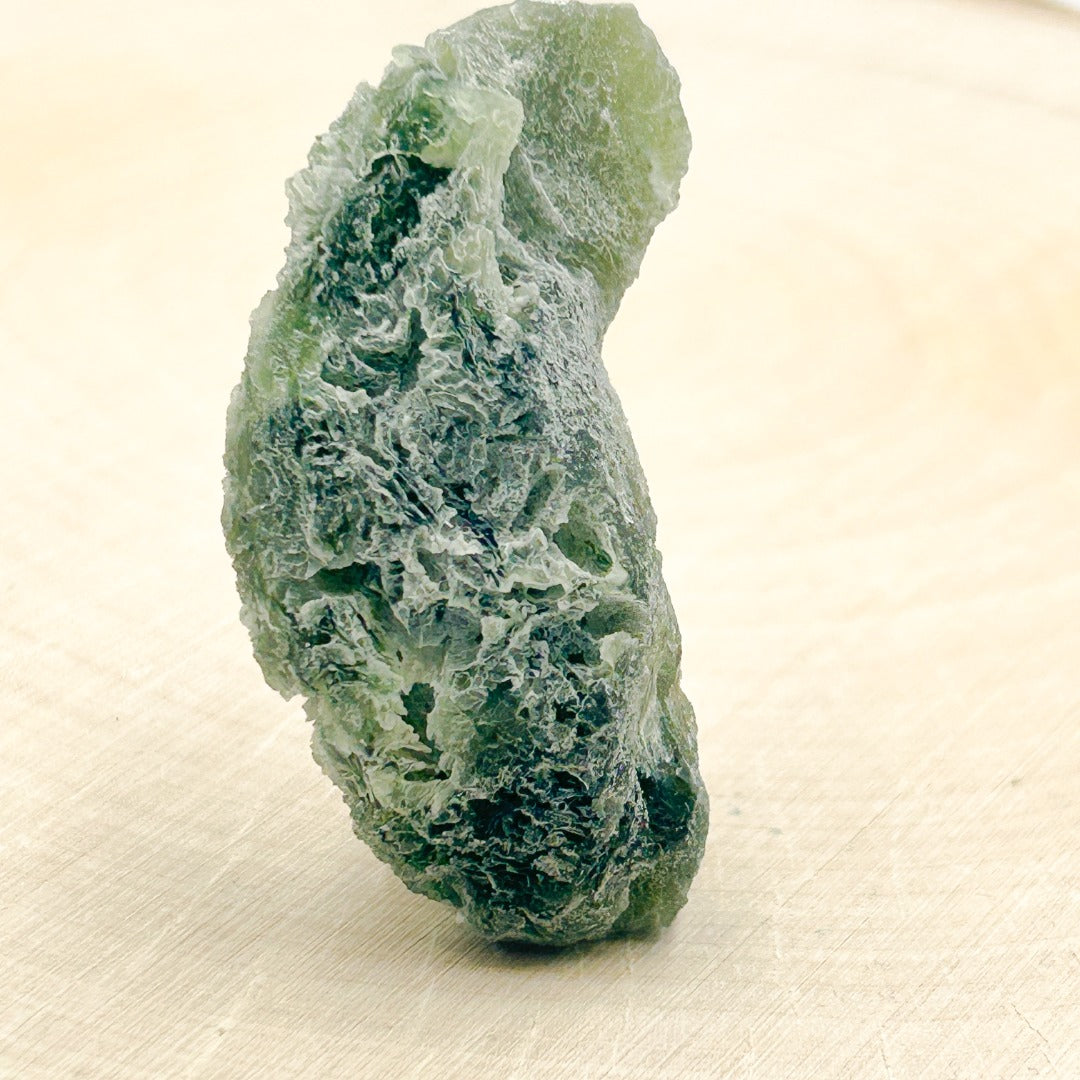 Moldavite Natural Tektite Powerful Crystal 22gm ( 14 )