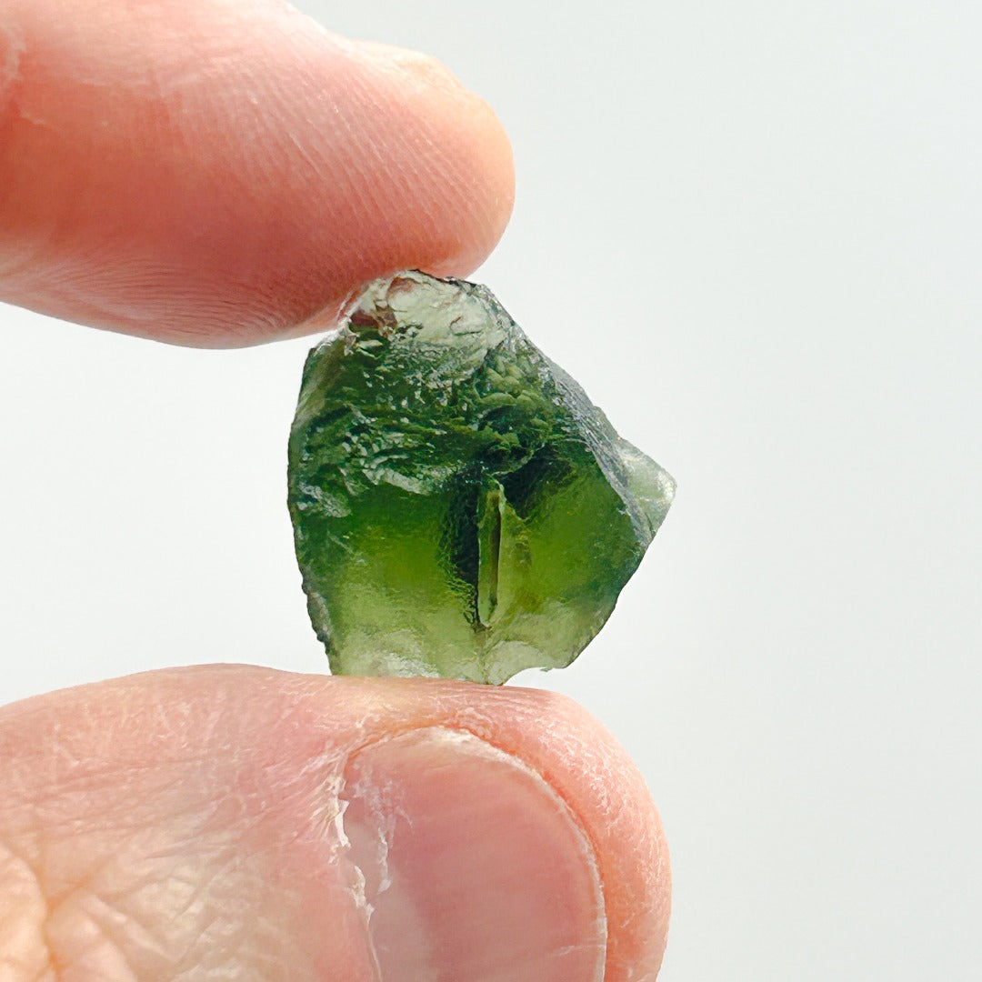 Moldavite Natural Tektite Powerful Crystal 2.3gm ( 18 )