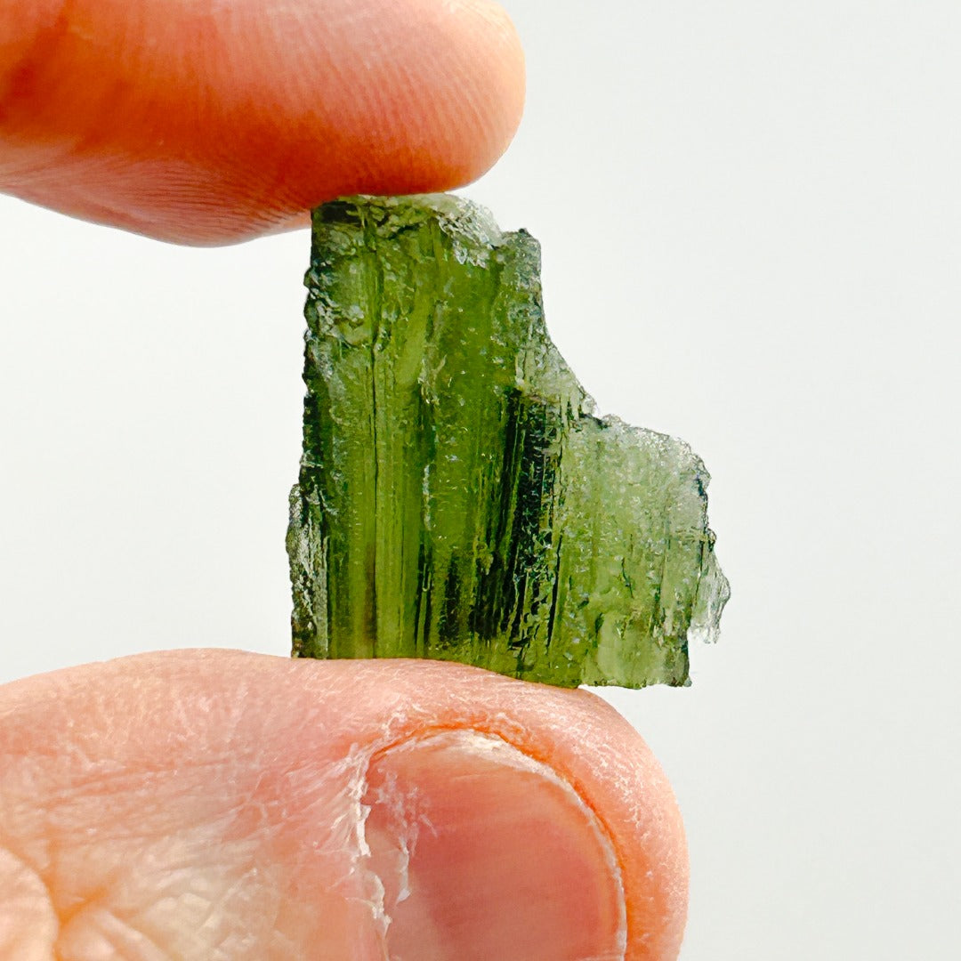 Moldavite Natural Tektite Powerful Crystal 2.2gm ( 22 )