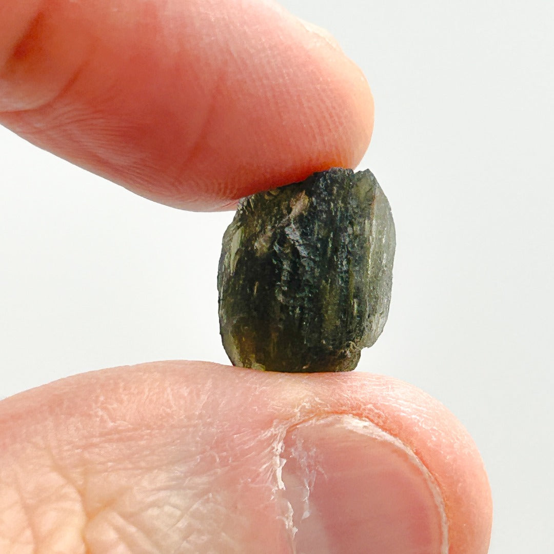 Moldavite Natural Tektite Powerful Crystal 1.6gm ( 28 )