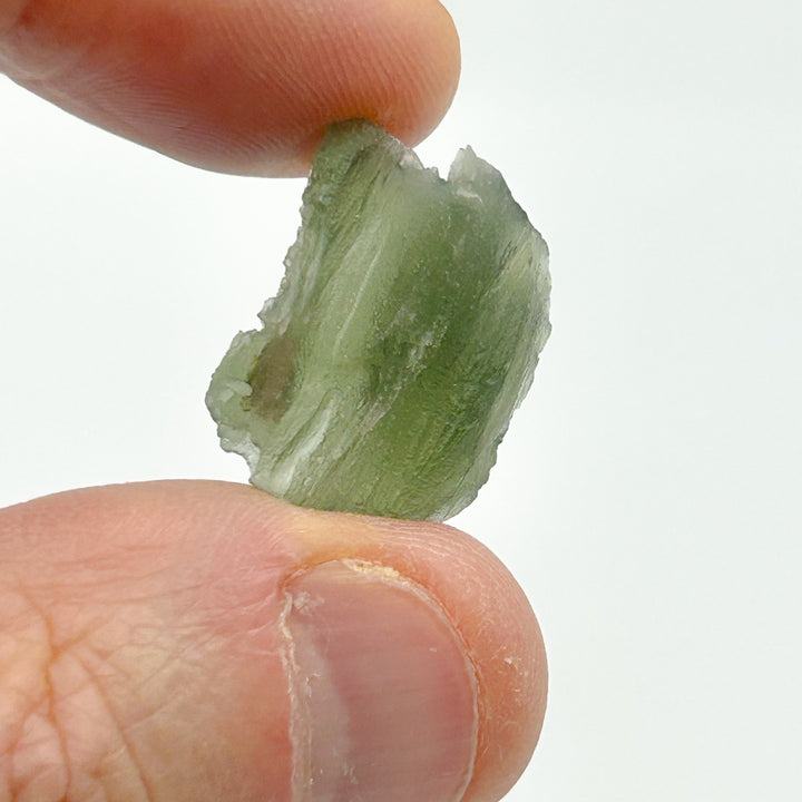 Moldavite Natural Tektite Powerful Crystal 2-6gm ( 12 )