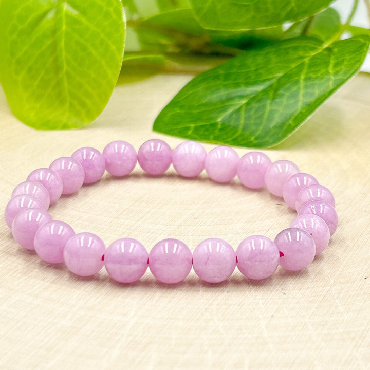 Kunzite 8mm Beaded Healing Bracelet  ( 959387 )