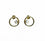 Azeztulite Satyaloka 9 Carat Gold Earrings ~ 12 Synergy Stone ( 938934)