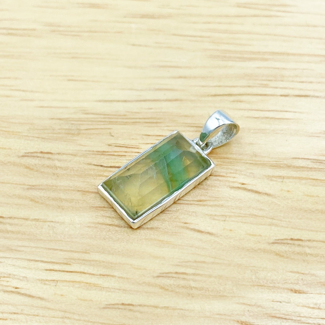 Fluorite Sterling Silver Pendant ( 919986 )
