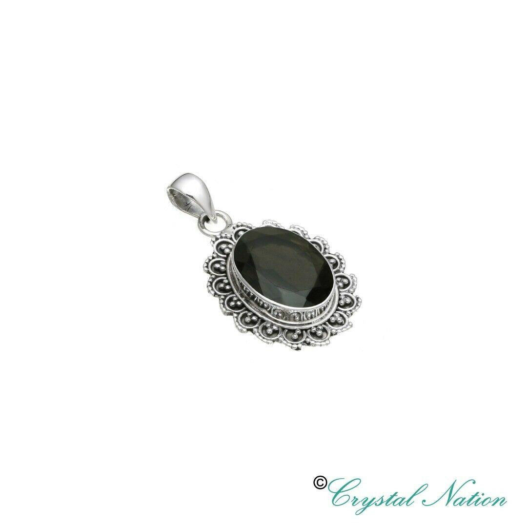 Cintamani Faceted Sterling Silver Pendant ( 20611 )