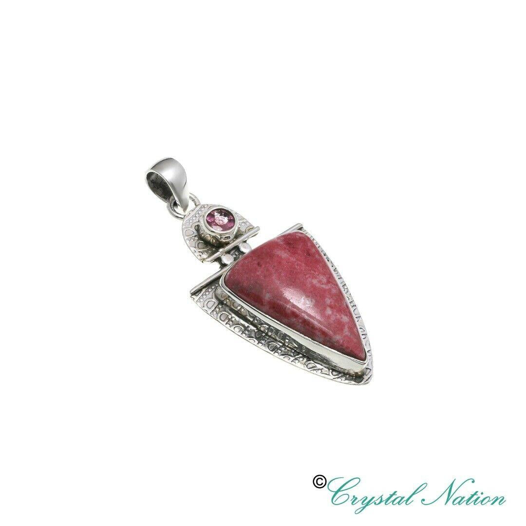 Thulite Sterling Silver Pendant   ( 20352)