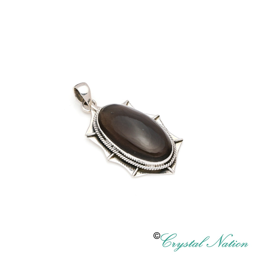 Cintamani Faceted Sterling Silver Pendant ( 20482 )