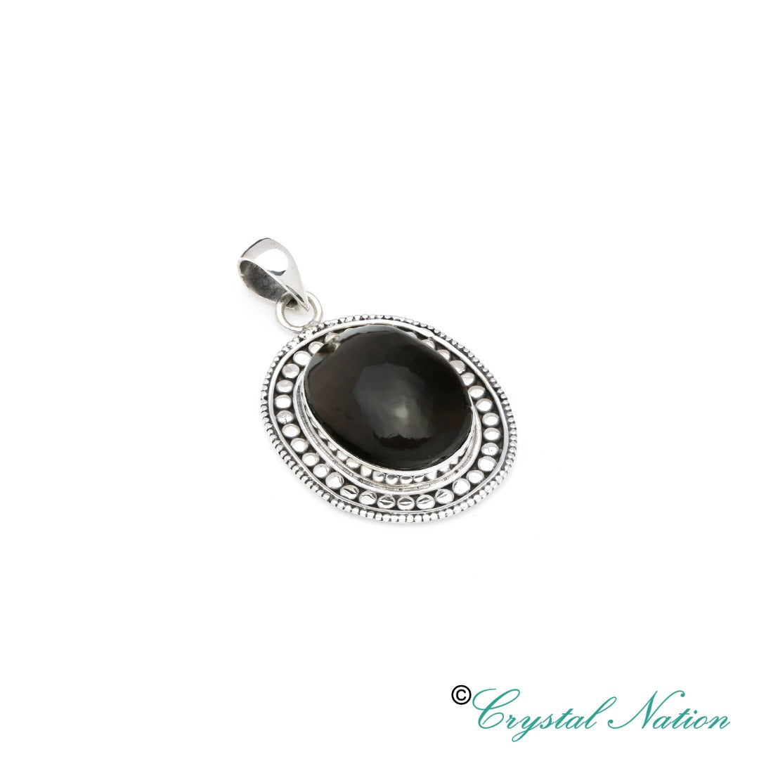 Cintamani Faceted Sterling Silver Pendant ( 20780 )
