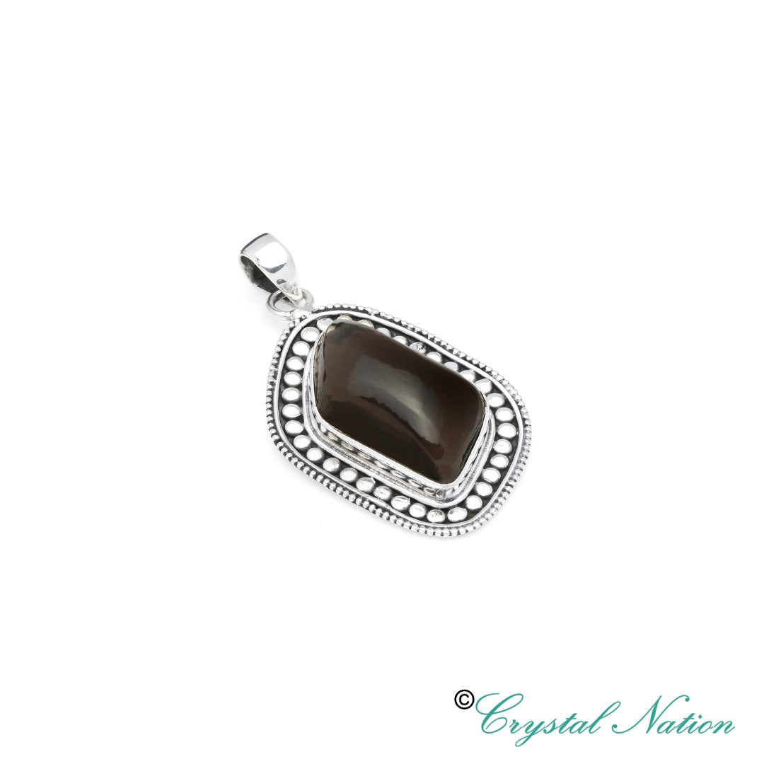 Cintamani Faceted Sterling Silver Pendant ( 20782 )