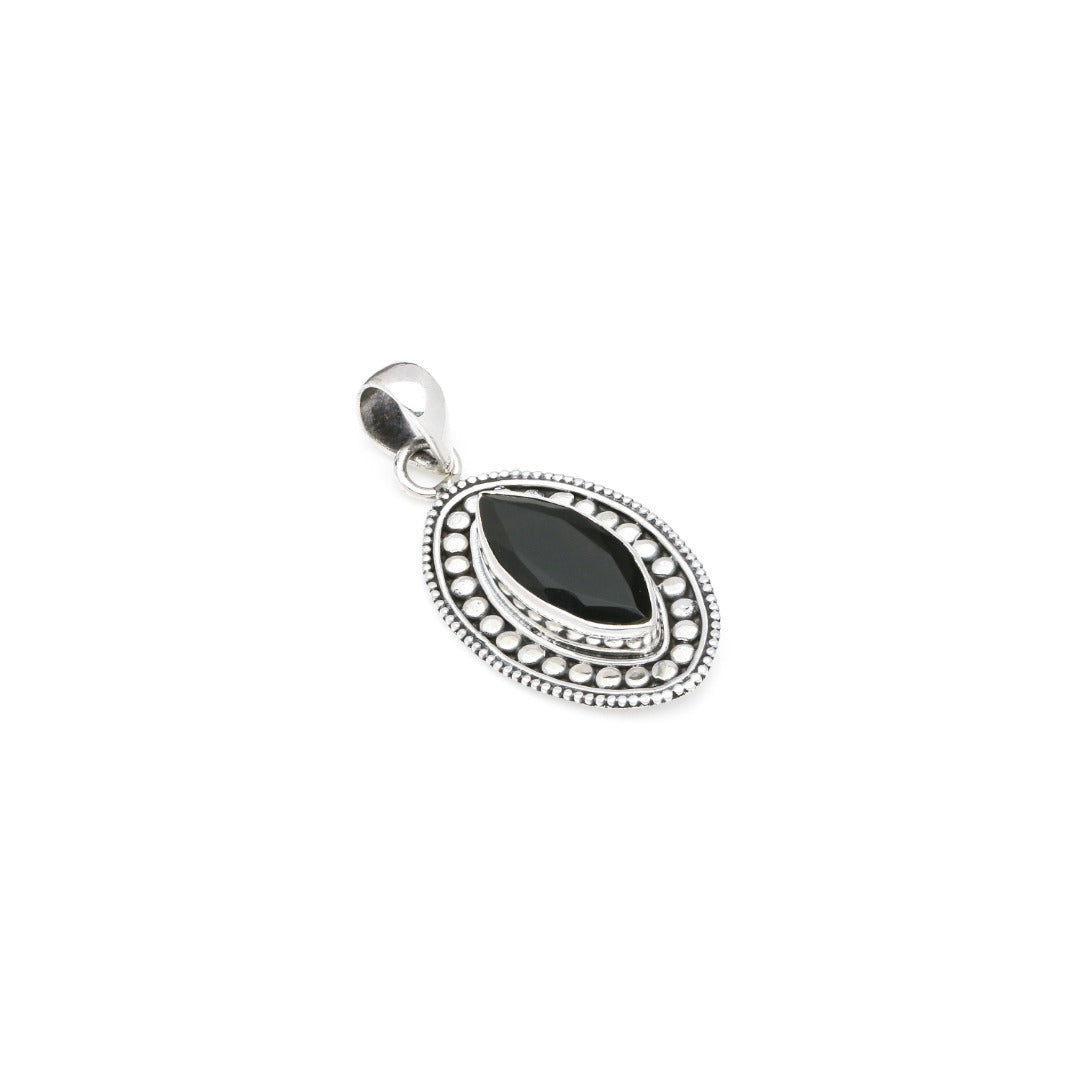 Cintamani Faceted Sterling Silver Pendant ( 20778 )