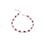 Pink Tourmaline Cabochons Elegant Sterling Silver Bracelet ( 424780 )