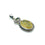 Golden Rutile Moldavite Faceted Quartz Sterling Silver Pendant ( P203 )