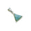 Aquamarine Sterling Silver Triangle Pendant ( 270323 )