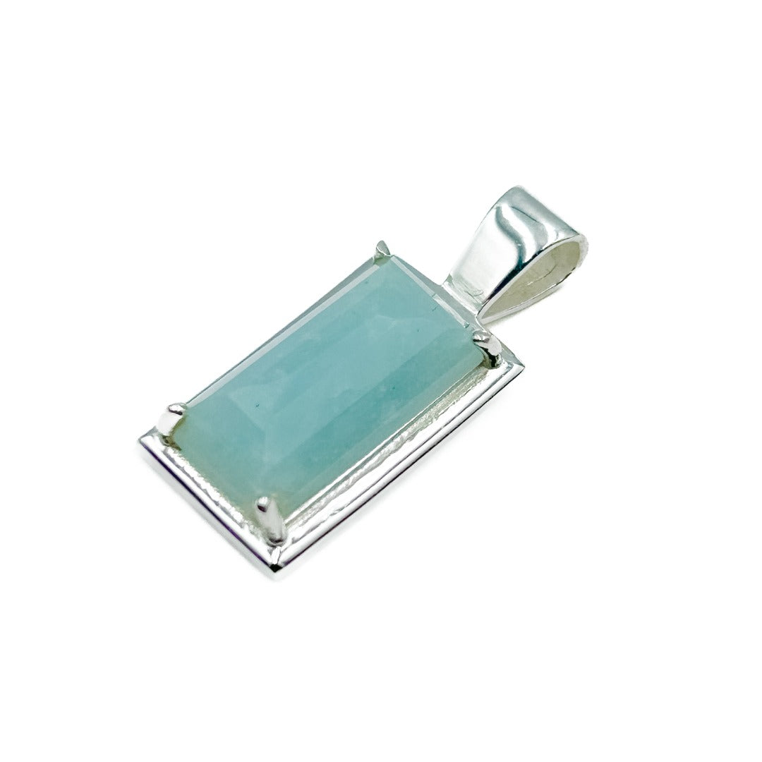 Aquamarine Sterling Silver Pendant ( 432682 )