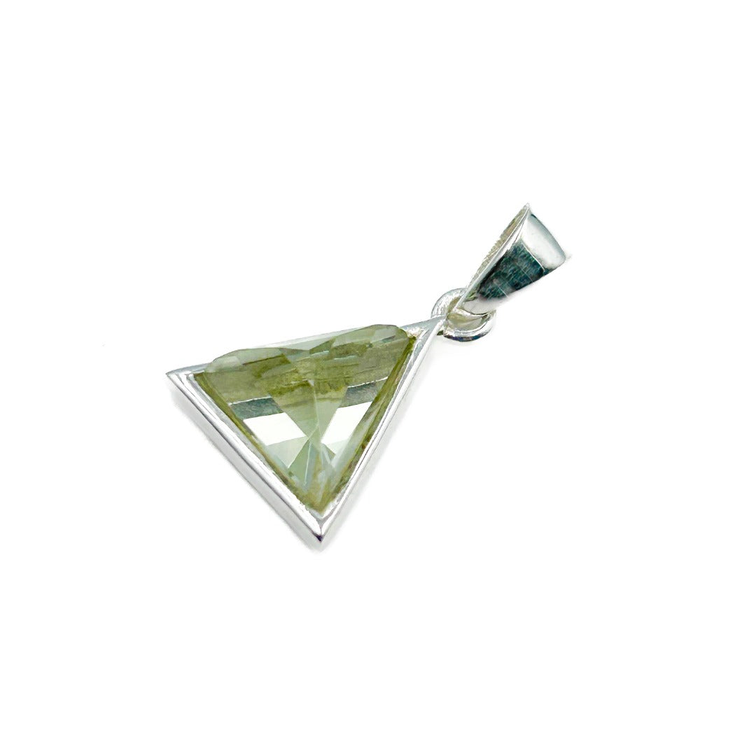 Prasiolite Green Amethyst Sterling Silver Pendant  ( 333303 )