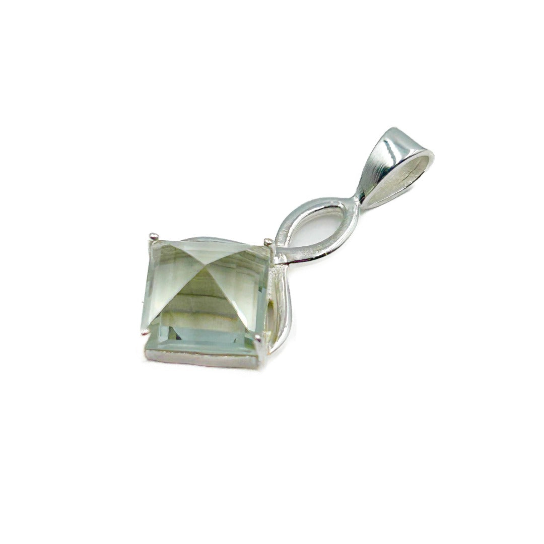 Prasiolite Green Amethyst Sterling Silver Pendant  ( 308280  )