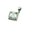 Prasiolite Green Amethyst Sterling Silver Pendant  ( 29324 )
