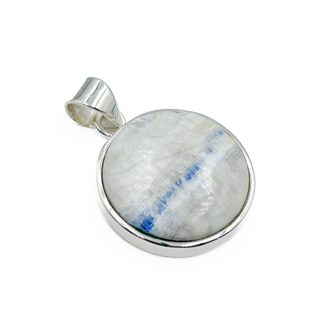 Blue Scheelite Sterling Silver Pendant  (329333 )