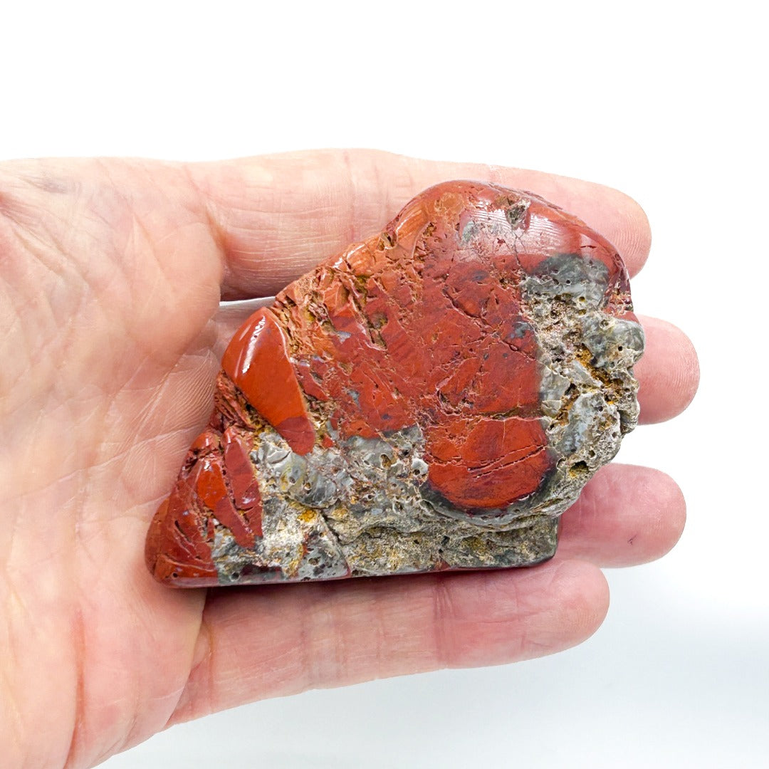 Azeztulite Red Fire Polished Altar Stone  (603070 )