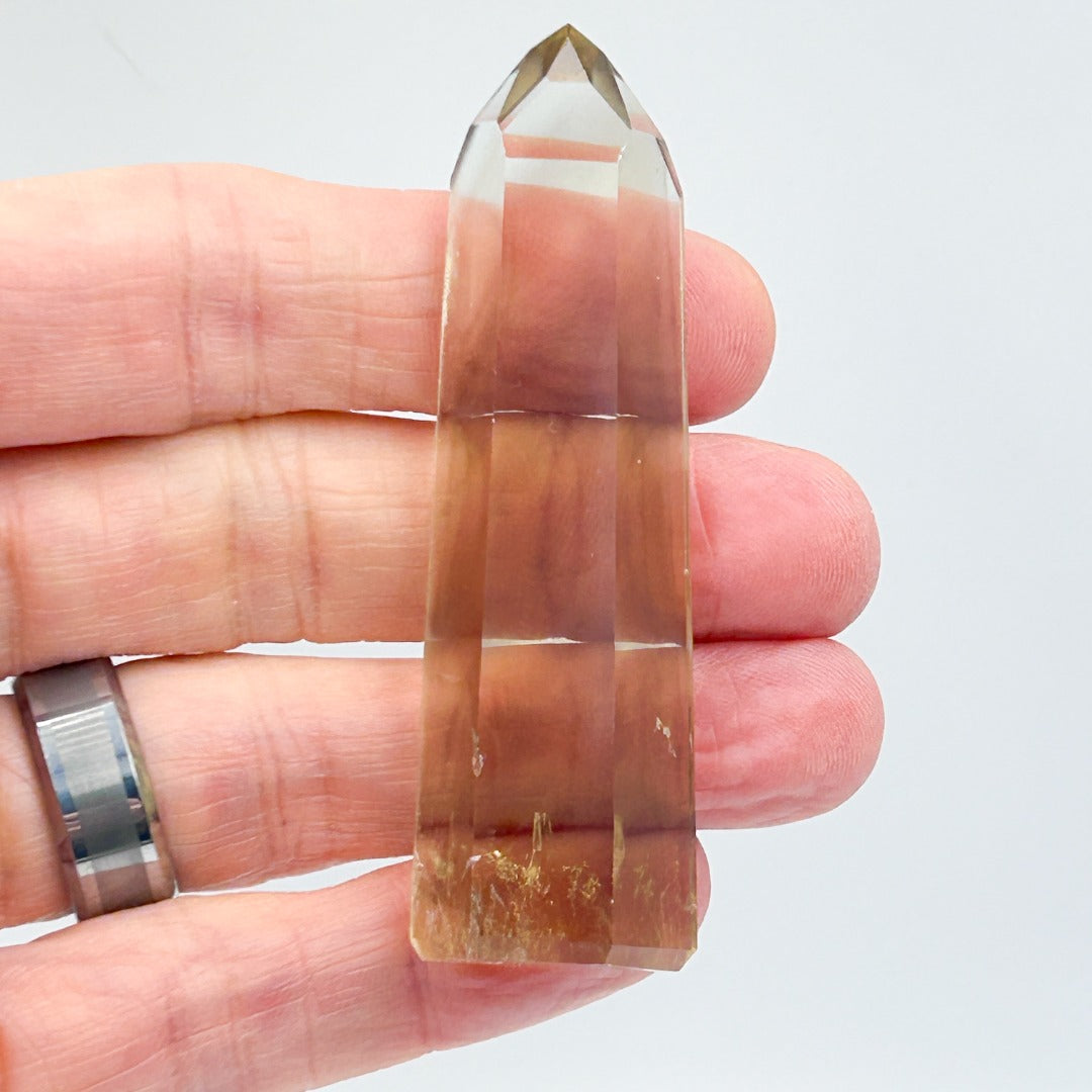 Citrine Crystal Polished Point from Minas Gerais Brazil ( 619788  )