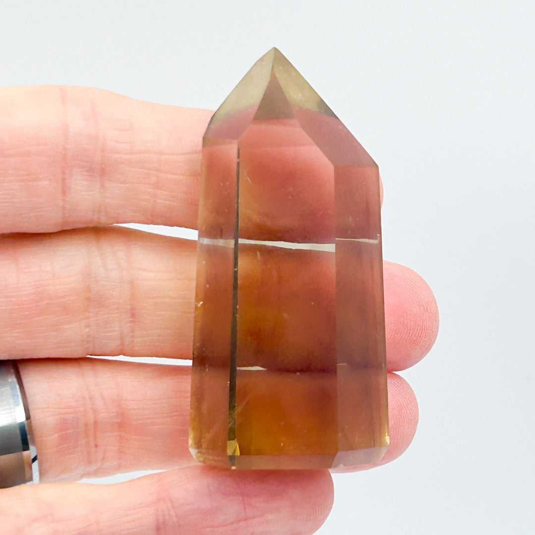 Citrine Crystal Polished Point from Minas Gerais Brazil ( 177486 )