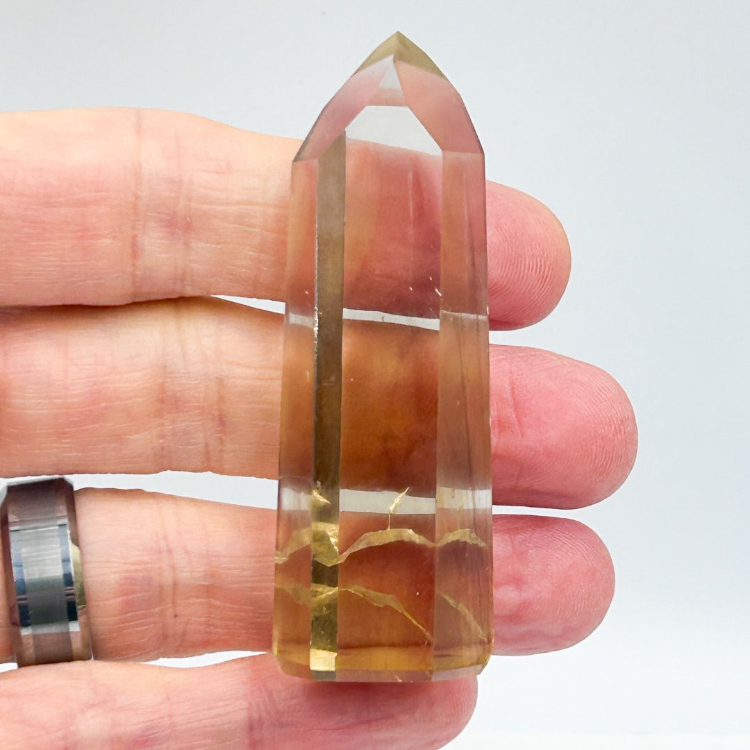 Citrine Crystal Polished Point from Minas Gerais Brazil ( 552760 )