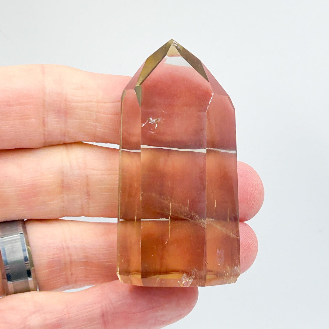 Citrine Crystal Polished Point from Minas Gerais Brazil ( 395008 )