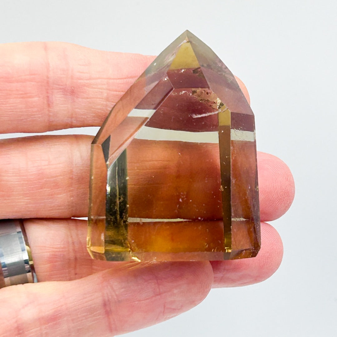 Citrine Crystal Polished Point from Minas Gerais Brazil ( 854234 )