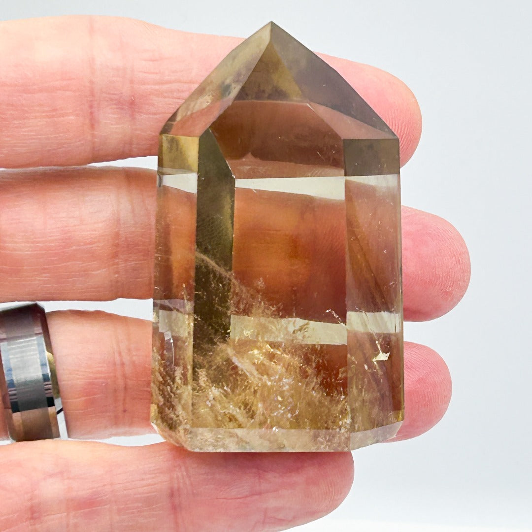 Citrine Crystal Polished Point from Minas Gerais Brazil ( 880411 )
