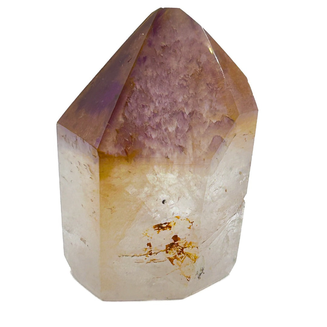 Dreamcoat Lemurian Quartz Crystal Point ( 956509  )