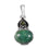 Moldavite Emerald Sterling Silver Pendant  ( P85 )