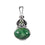 Moldavite Emerald Sterling Silver Pendant  ( P122 )
