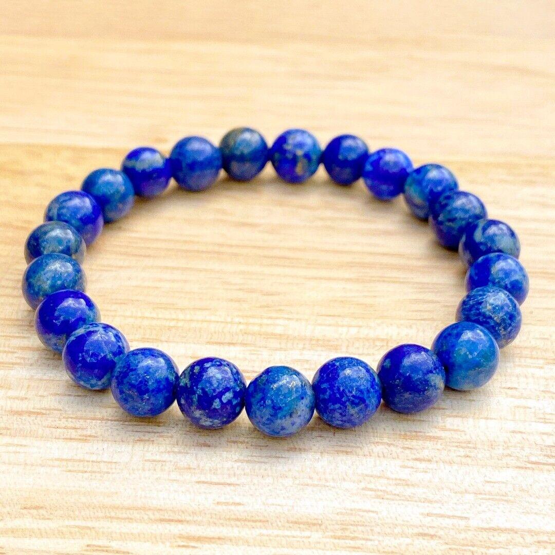Lapis Lazuli 8mm Beaded Healing Bracelet  ( 814974 )