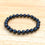 Black Obsidian 8mm Beaded Healing Bracelet  ( 801623 )